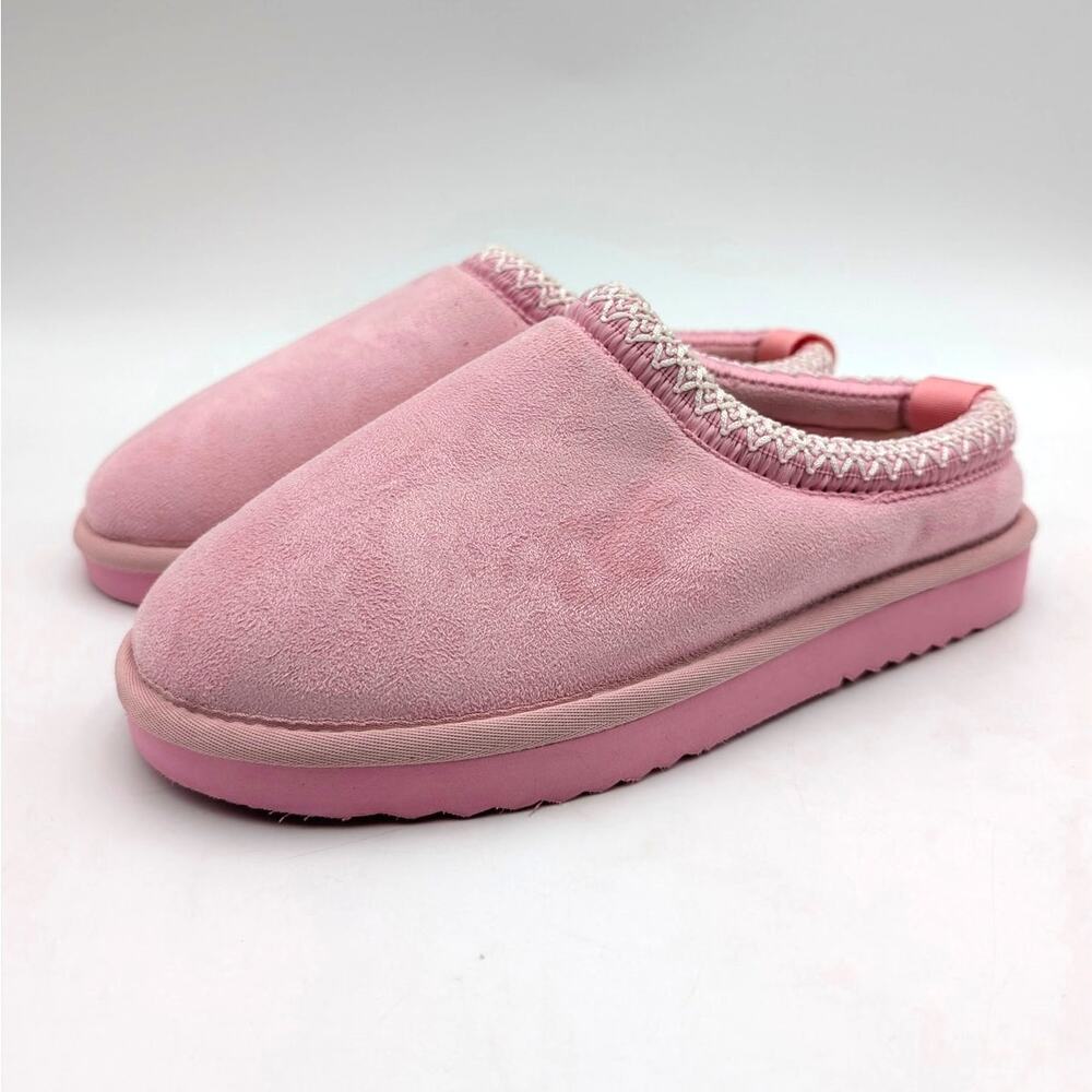Steve Madden Jordy Faux Fur Lined Slipper Shoes Kids' Pink Size US5M EU37